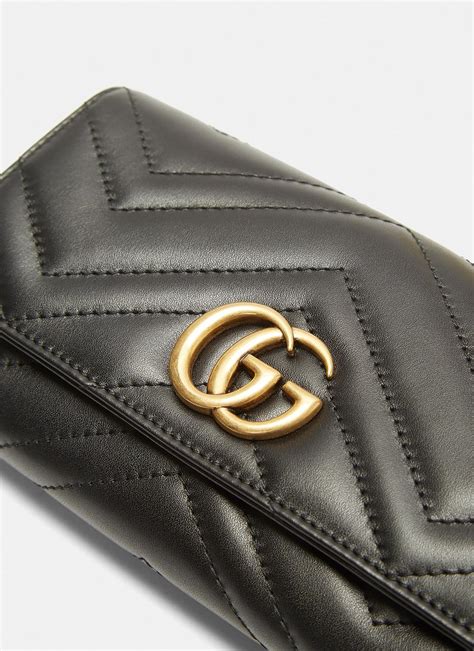 black gucci wallet women